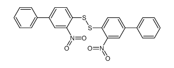 1,2-bis(3-nitro-[1,1'-biphenyl]-4-yl)disulfane结构式
