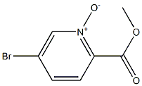 5-bromo-2-(methoxycarbonyl)pyridine 1-oxide structure