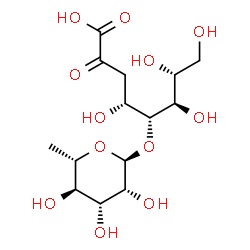 3-deoxy-5-O-rhamnopyranosyl-2-octulopyranosonate Structure