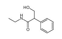 N-Ethyl-3-hydroxy-2-phenyl-propionamide结构式