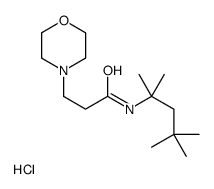 3-morpholin-4-yl-N-(2,4,4-trimethylpentan-2-yl)propanamide,hydrochloride结构式