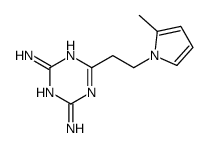 6-[2-(2-methylpyrrol-1-yl)ethyl]-1,3,5-triazine-2,4-diamine Structure