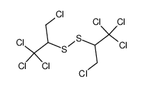 bis(1-trichloromethyl-2-chloroethyl)disulfide结构式