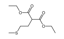 diethyl 2-(2-(methylthio)ethyl)malonate结构式