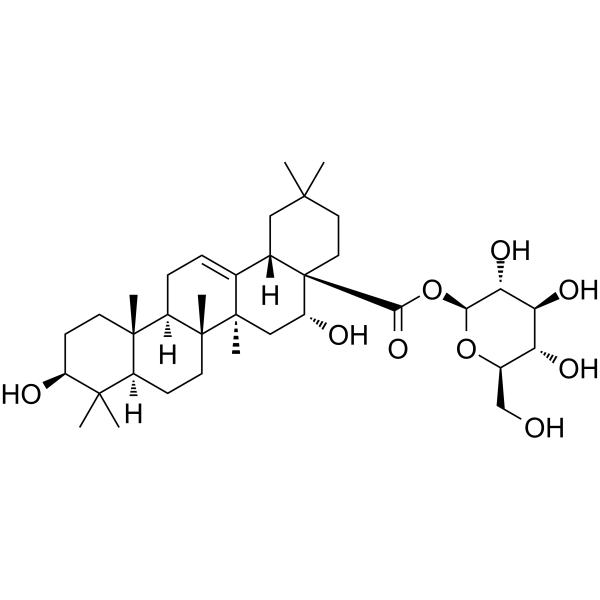 Echinocystic acid 28-O-β-D-glucoside结构式