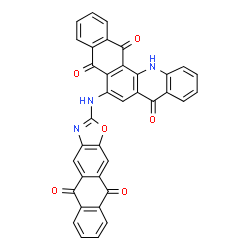 6-[(5,10-dihydro-5,10-dioxoanthra[2,3-d]oxazol-2-yl)amino]naphth[2,3-c]acridine-5,8,14(13H)-trione结构式