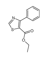 Ethyl 4-phenylthiazole-5-carboxylate结构式
