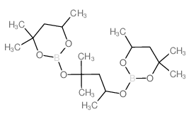 1,3,2-Dioxaborinane,2,2'-[(1,1,3-trimethyl-1,3-propanediyl)bis(oxy)]bis[4,4,6-trimethyl- Structure