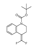 tert-butyl 4-difluoromethylene-3,4-dihydro-2H-quinoline-1-carboxylate结构式