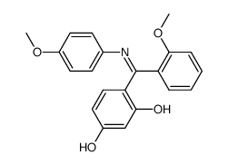 (2,4-Dihydroxy-phenyl)-(2-methoxy-phenyl)-keton-(4-methoxy-anil)结构式