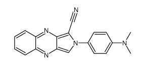 2-(4-dimethylamino-phenyl)-2H-pyrrolo[3,4-b]quinoxaline-1-carbonitrile结构式