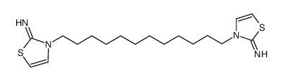 3,3-(1,12-dodecanediyl) bis-[1,3-thiazol-2(3H)-imine]结构式