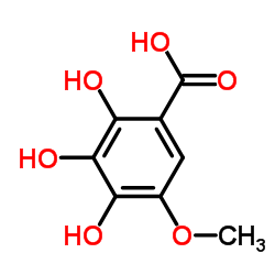 Benzoic acid, 2,3,4-trihydroxy-5-methoxy- (9CI)结构式