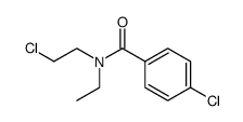 4-chloro-benzoic acid-[ethyl-(2-chloro-ethyl)-amide] Structure