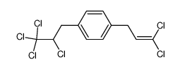 1-(3,3-dichloro-allyl)-4-(2,3,3,3-tetrachloro-propyl)-benzene Structure