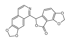 6-([1,3]dioxolo[4,5-g]isoquinolin-5-yl)-6H-furo[3,4-g][1,3]benzodioxol-8-one结构式