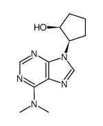 2-(6-dimethylamino-purin-9-yl)-cyclopentanol Structure