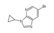 6-bromo-3-cyclopropylimidazo[4,5-b]pyridine结构式