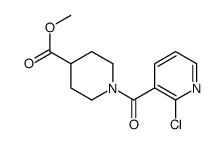METHYL 1-(2-CHLORONICOTINOYL)PIPERIDINE-4-CARBOXYLATE structure