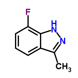 7-Fluoro-3-methyl-1H-indazole结构式