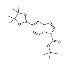 TERT-BUTYL 5-(4,4,5,5-TETRAMETHYL-1,3,2-DIOXABOROLAN-2-YL)-1H-BENZO[D]IMIDAZOLE-1-CARBOXYLATE picture