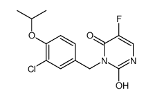 3-[(3-chloro-4-propan-2-yloxy-phenyl)methyl]-5-fluoro-1H-pyrimidine-2, 4-dione结构式