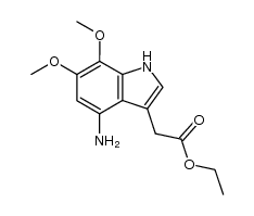 ethyl 2-(4-amino-6,7-dimethoxy-1H-indol-3-yl)acetate Structure