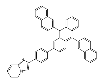2-(4-(9,10-二(萘-2-基)蒽-2-基)苯基)咪唑并[1,2-a]吡啶结构式