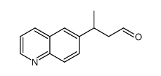 3-quinolin-6-ylbutanal结构式