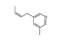 3-Picoline,5-(2-butenyl)-(6CI) structure