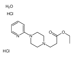 ethyl 3-(4-pyridin-2-ylpiperazin-1-yl)propanoate,hydrate,dihydrochloride结构式