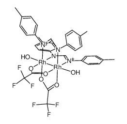 rhodium(II)(N,N'-di-4-tolylformidinate)(trifluoroacetato)结构式