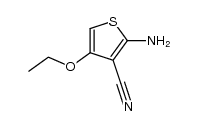 2-氨基-4-乙氧基噻吩-3-甲腈结构式