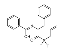 N-(4,4-difluoro-3-oxo-1-phenylhept-6-en-2-yl)benzamide结构式