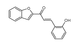 1-BENZOFURAN-2-YL-3-(2-HYDROXY-PHENYL)-PROPENONE结构式