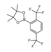 2-(2,5-bis(Trifluoromethyl)phenyl)-4,4,5,5-tetramethyl-1,3,2-dioxaborolane结构式