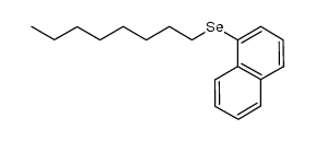 1-naphthyl octyl selenide结构式