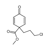 4-carbomethoxy-4-(3-chloropropyl)-2,5-cyclohexadien-1-one结构式
