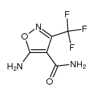 5-Amino-3-trifluoromethylisoxazole-4-carboxamide结构式
