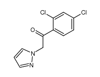 1-(2',4'-dichlorophenacyl)pyrazole结构式