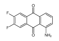 1-amino-6,7-difluoroanthracene-9,10-dione Structure