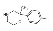 2-(4-fluorophenyl)-2-methylmorpholine structure