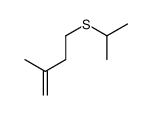 2-methyl-4-propan-2-ylsulfanylbut-1-ene结构式