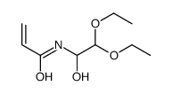 N-(2,2-diethoxy-1-hydroxyethyl)prop-2-enamide结构式