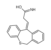 (3E)-3-(6H-benzo[c][1]benzothiepin-11-ylidene)propanamide Structure
