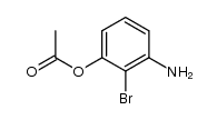 2-bromo-3-acetoxyaniline Structure