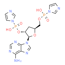 3'-deoxyadenosine-2',5'-diphosphoimidazolide structure