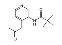 2,2-dimethyl-N-[4-(2-oxopropyl)-3-pyridinyl]propanamide结构式