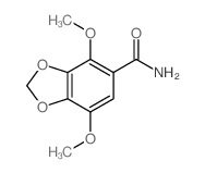 4,7-dimethoxy-1,3-benzodioxole-5-carboxamide结构式