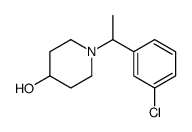 1-[1-(3-氯苯基)乙基]-4-哌啶醇结构式